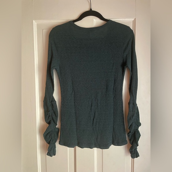 Intimately Free People Boundary Long Sleeve Layering Tee size Large Dark Green - Picture 3 of 5